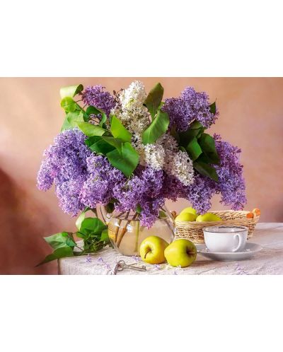 Puzzle Castorland din 500 piese - Natură statică cu liliac | Ozone.ro