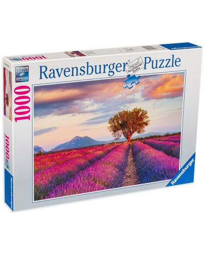 Puzzle Ravensburger 1000 de piese - Campuri de lavanda - 1