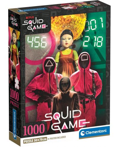 Puzzle  Clementoni din 1000 piese - Squid Game, opţiune 2 - 1