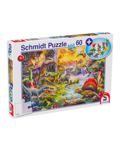 Puzzle Schmidt de 60 piese -  Dinosaurs - 1