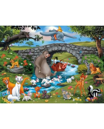 Puzzle Ravensburger de 100 piese - Disney - Prieteni in padure - 2