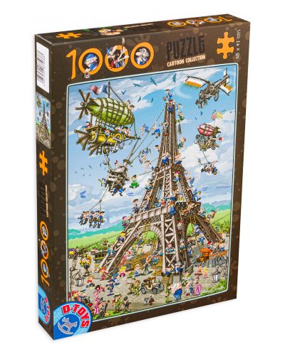 Puzzle D-Toys de 1000 piese – Turnul Eiffel  - 1