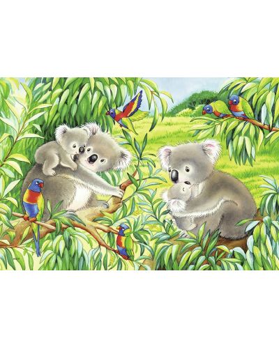 Puzzle Ravensburger 2 de cate 24 piese - Koale si panda - 2