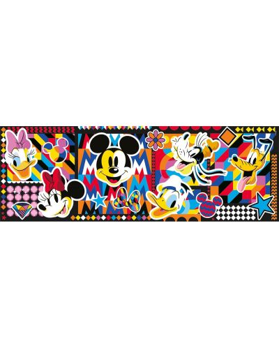 Puzzle panoramic Clementoni din 1000 piese - Mickey Mouse și prietenii - 2