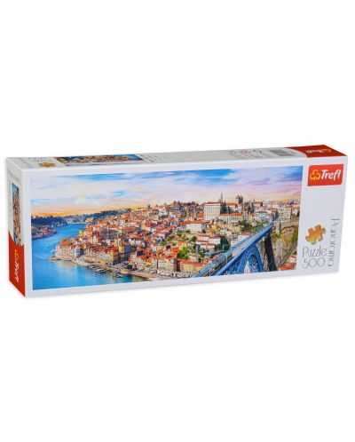 Puzzle panoramic Trefl de 500 piese - Porto, Portugalia - 1