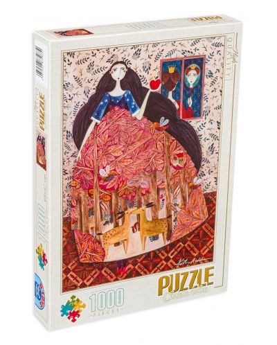 Puzzle D-Toys de 1000 piese – Alba ca Zapada, Andrea Kurti - 1