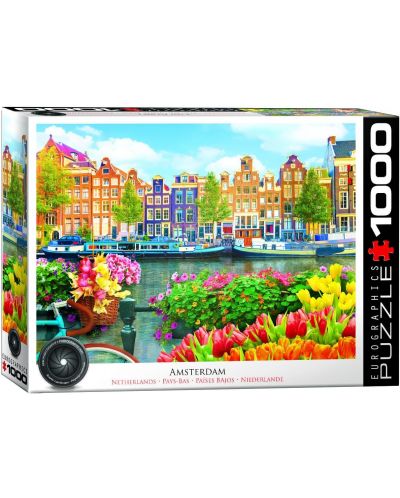 Puzzle Eurographics of 1000 pieces - Amsterdam, Olanda  - 1