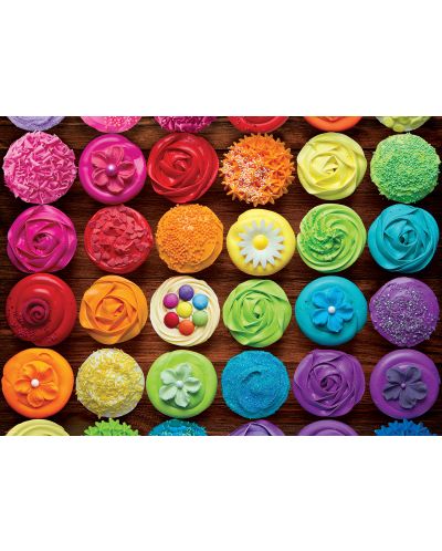 Puzzle Eurographics de 1000 piese - Cupcake Rainbow - 2