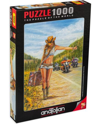 Puzzle Anatolian de 1000 piese - O femeie in America - 1