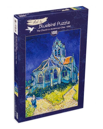 Puzzle Bluebird de 1000 piese - The Church in Auvers-sur-Oise, 1890 - 1