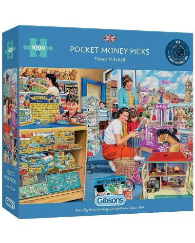 Gibsons 1000 Piece Puzzle - Pocket Money Choice - 1