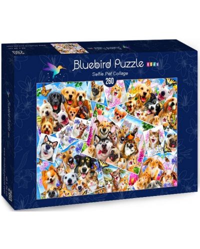 Puzzle Bluebird de 260 piese - Selfie Pet Collage - 1