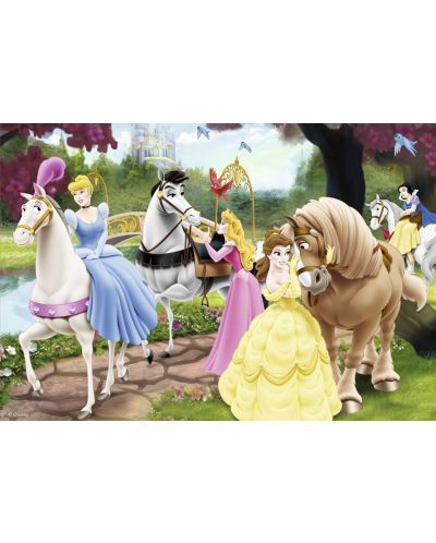 Puzzle Ravensburger din 2 x 24 piese - Printese Disney in gradina - 2