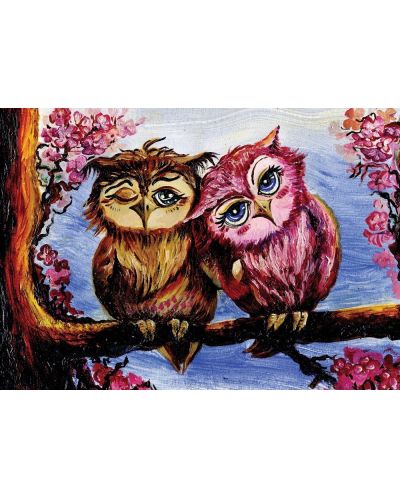 Puzzle Art Puzzle 1000 piese - The Owls in Love - 2