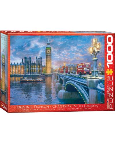 Puzzle Eurographics de 1000 piese - Craciun in Londra, Dominic Davison - 1