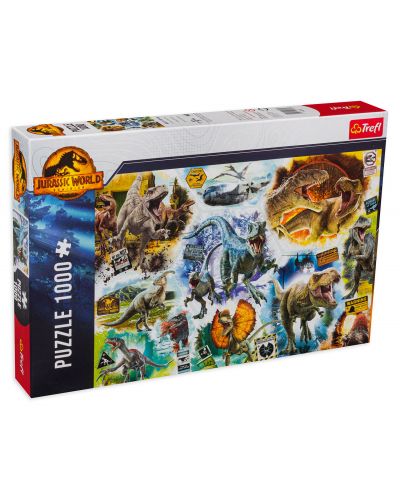 Puzzle Trefl din 1000 de piese - Dinozauri - 1