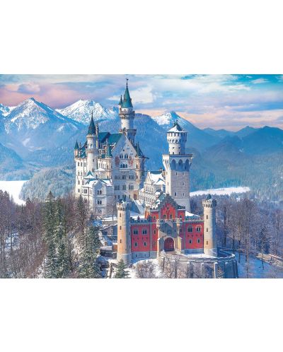 Puzzle Eurographics de 1000 piese - Castelul Neuschwanstein iarna - 2