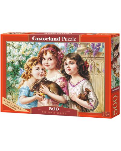 Puzzle Castorland din 500 de piese - Cele trei grații - 1