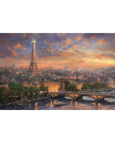 Puzzle Schmidt de 1000 piese - Paris - orasul iubirii, Thomas Kinkade - 2