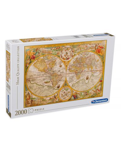 Puzzle Clementoni de 2000 piese - Harta antica a lumii - 1