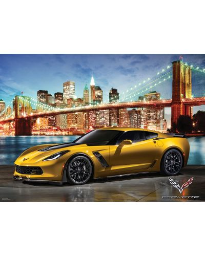 Puzzle Eurographics de 1000 piese - Corvette Z06 in New York - 2