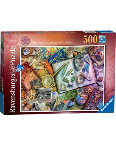 Puzzle Ravensburger от 500 части - Бюрото на археолога - 1