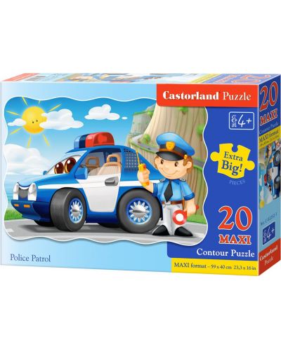 Puzzle Castorland din 20 XXL  de piese  - Politie - 1