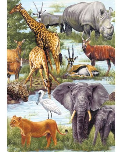 Puzzle Springbok de 60 piese - Animal Kingdom - 1