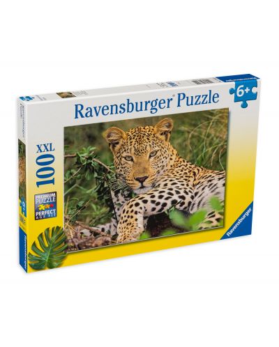 Puzzle Ravensburger din 100 XXL de piese - Leopard - 1