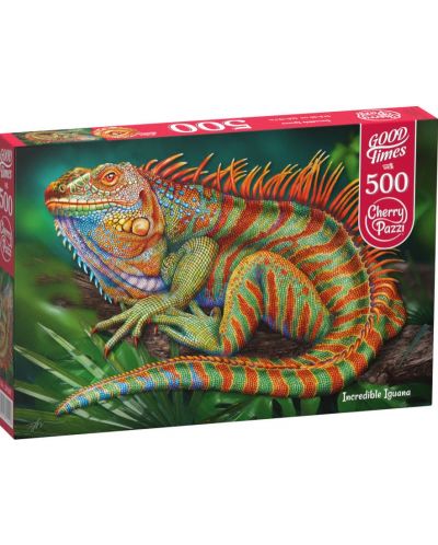 Puzzle Cherry Pazzi 500 bucăți - Amazing Iguana - 1
