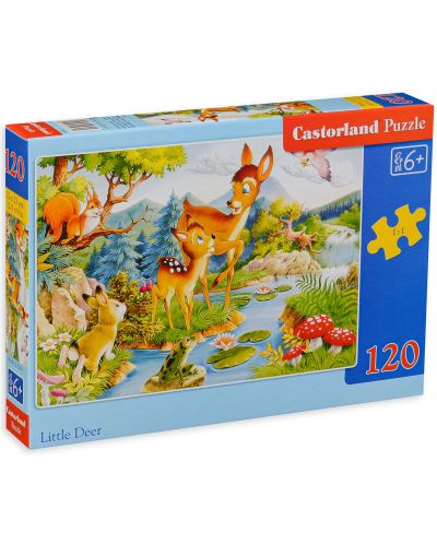 Puzzle Castorland de 120 piese - Little deers - 1