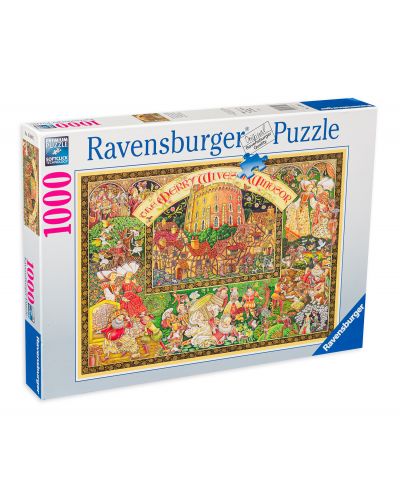 Puzzle Ravensburger de 1000 piese - Nevestele vesele din Windsor - 1