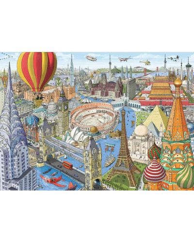Puzzle Ravensburger cu 1000 de piese - În jurul lumii în 80 de zile - 2