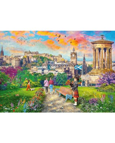 Puzzle de 1000 de piese Ravensburger - Edinburgh Romance - 2