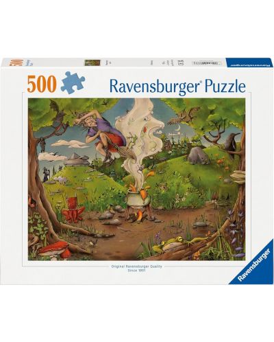 Puzzle Ravensburger din 500 piese - Vrăjitoare mistică - 1