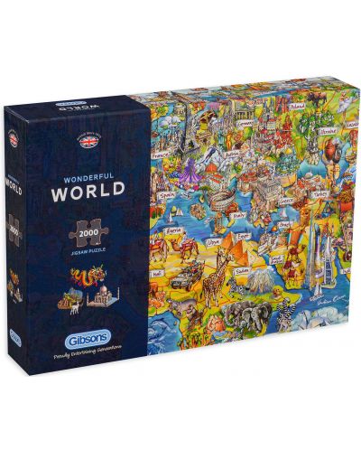 Puzzle Gibsons de 2000 piese - Wonderful World - 1