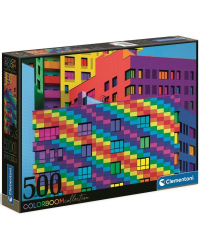 Puzzle Clementoni de 500 piese - Colour Boom Squares - 1