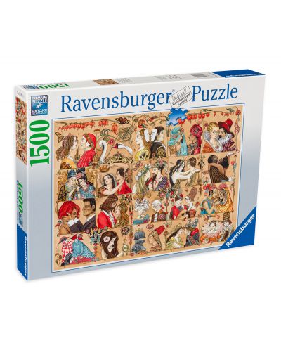 Puzzle Ravensburger din 1500 de piese - Dragostea de-a lungul secolelor - 1