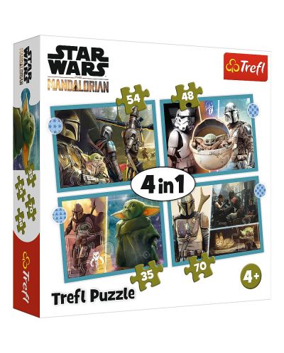 Puzzle Trefl 4 in 1 - Mandalorianul - 1