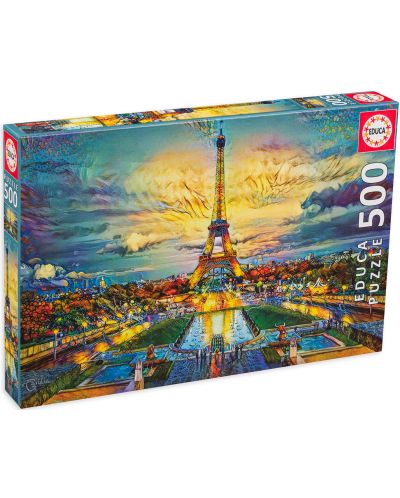 Puzzle Educa din 500 de piese - Turnul Eiffel - 1