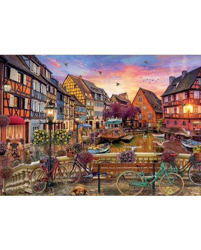 Puzzle Educa din 3000 de piese - Vedere din Colmar, Franta - 2