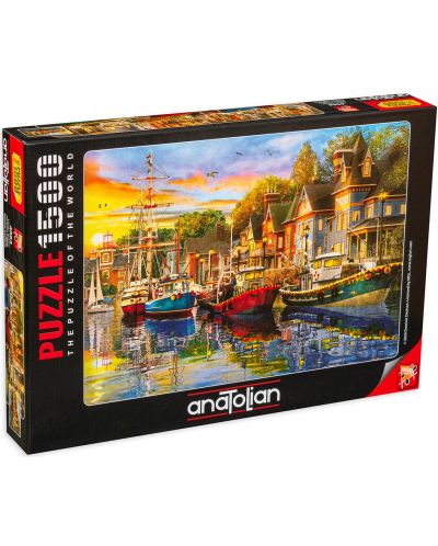 Puzzle Anatolian de 1500 piese - Luminile portului - 1
