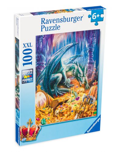 Puzzle Ravensburger de 100 XXL piese - Dragon's Treasure - 1
