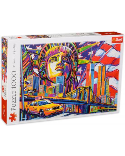 Puzzle Trefl de 1000 piese - Culorile New York-ului - 1