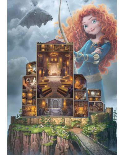Puzzle Ravensburger cu 1000 de piese - Disney Princess: Merida - 2