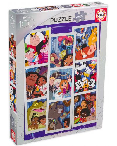 Puzzle Educa din 1000 de piese - 100 de ani Disney - 1