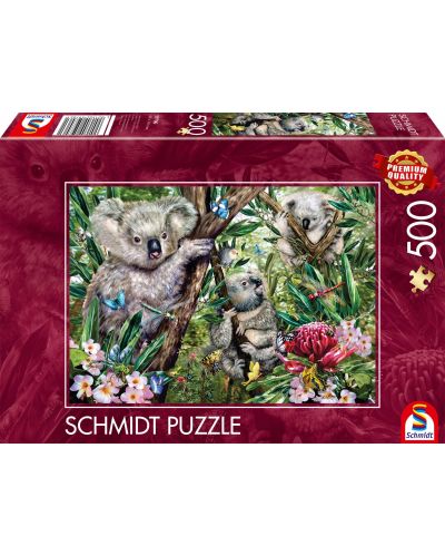 Puzzle Schmidt din 500 de piese - Familia drăguță de koala - 1