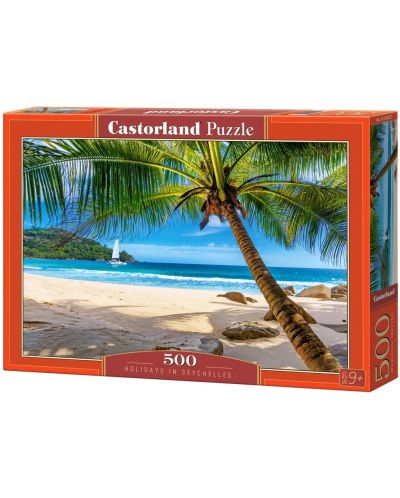 Puzzle Castorland din 500 de piese - Vacanță în Seychelles - 1