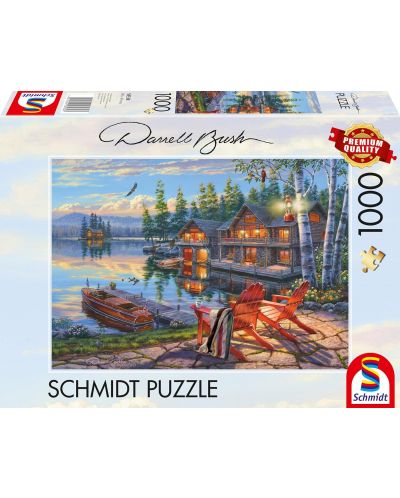Puzzle Schmidt de 1000 de piese - Malul lacului Lun - 1