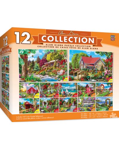 Puzzle Master Pieces 12 in 1 - Garden and country scenes - 1